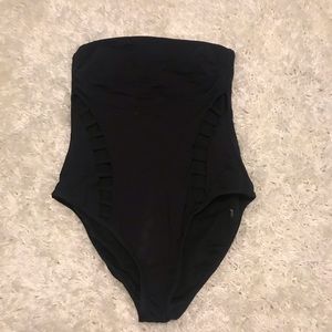 Black strapless one piece *FINAL SALE*